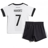 Koszulka piłkarska Niemcy Kai Havertz #7 Strój Domowy dla dzieci MŚ 2022 tanio Krótki Rękaw (+ Krótkie spodenki)